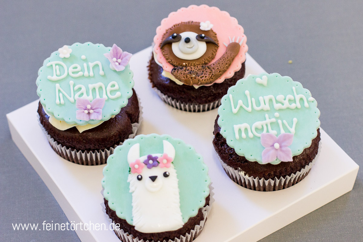 Cupcake Dekoration Wunschmotiv Mademoiselle Cupcake Webshop