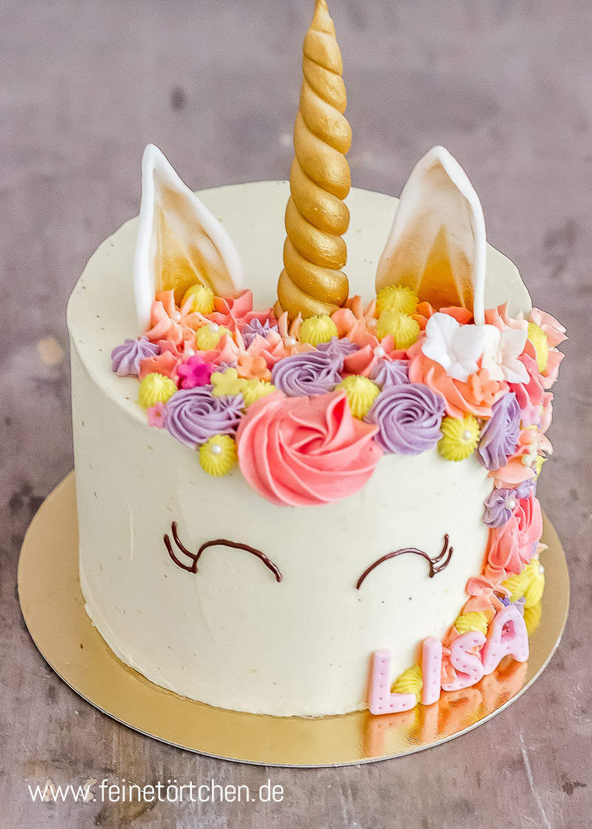 Einhorntorte - Mademoiselle Cupcake Webshop
