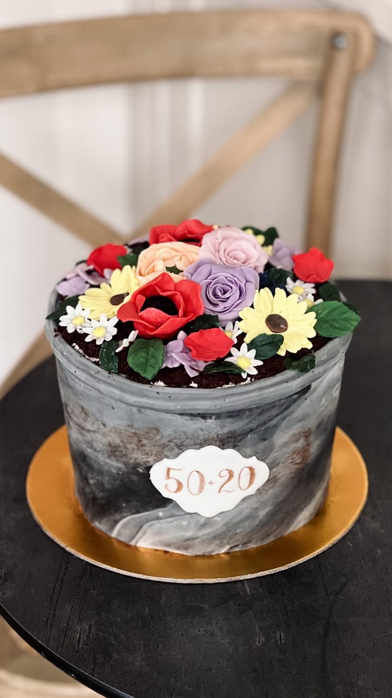 Blumentopf Torte – Bild 5