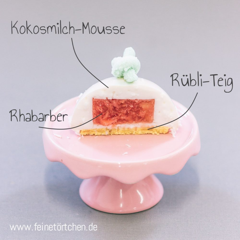 Blanchette - Kokos Rhabarber Törtchen Mademoiselle Cupcake Magdeburg