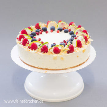 Holunderblüte Limette Quark Kuchen Torte Mademoiselle Cupcake