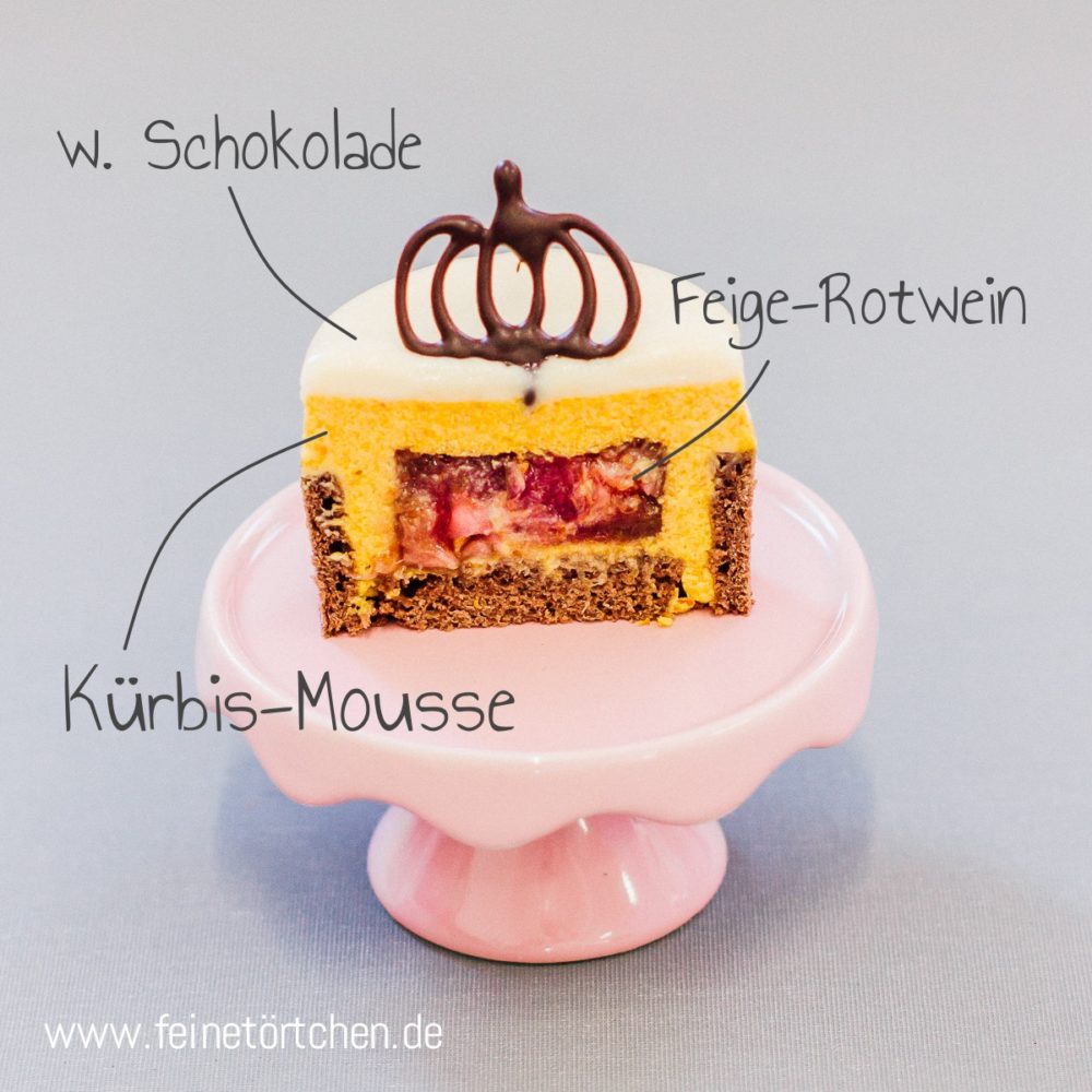 Kürbis Feige Sahne Mousse Törtchen Mademoiselle Cupcake Magdeburg Cafe