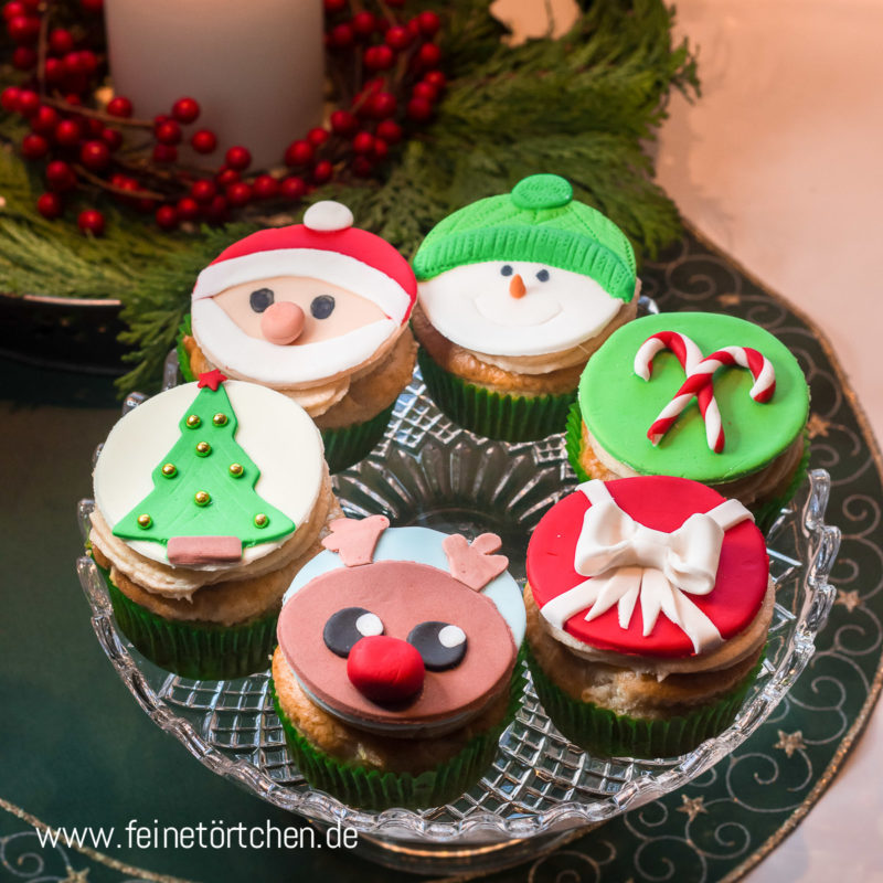 Cupcake Dekoration Weihnachten Mademoiselle Cupcake