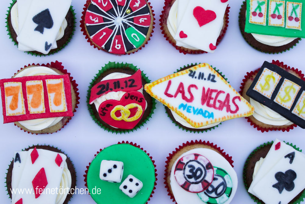 Las Vegas Fondant Dekoration Mademoiselle Cupcake